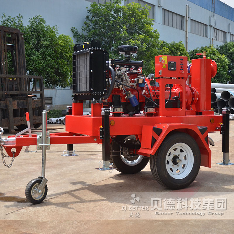 拖車式應(yīng)急搶險(xiǎn)移動(dòng)泵車