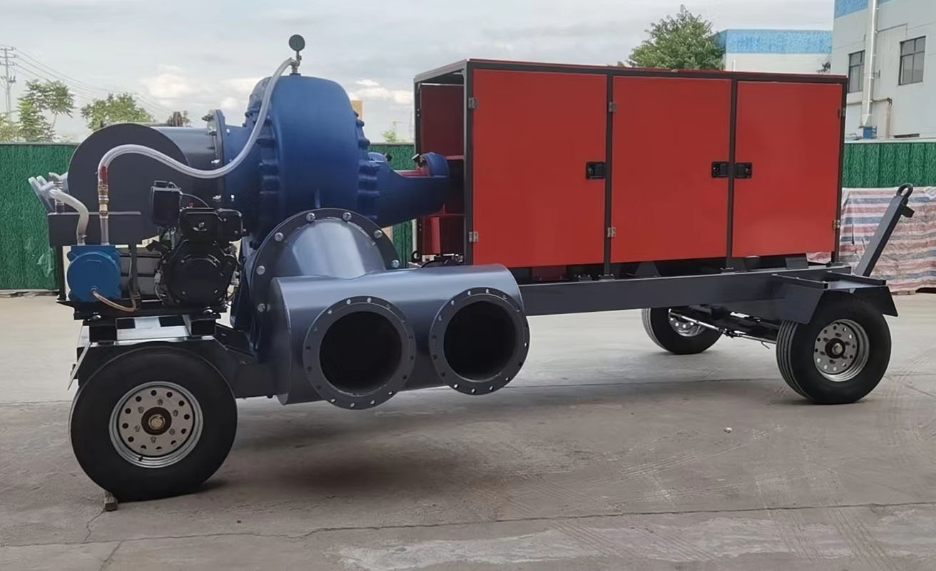 柴油機(jī)移動泵車可實現(xiàn)快速緊急抽排水