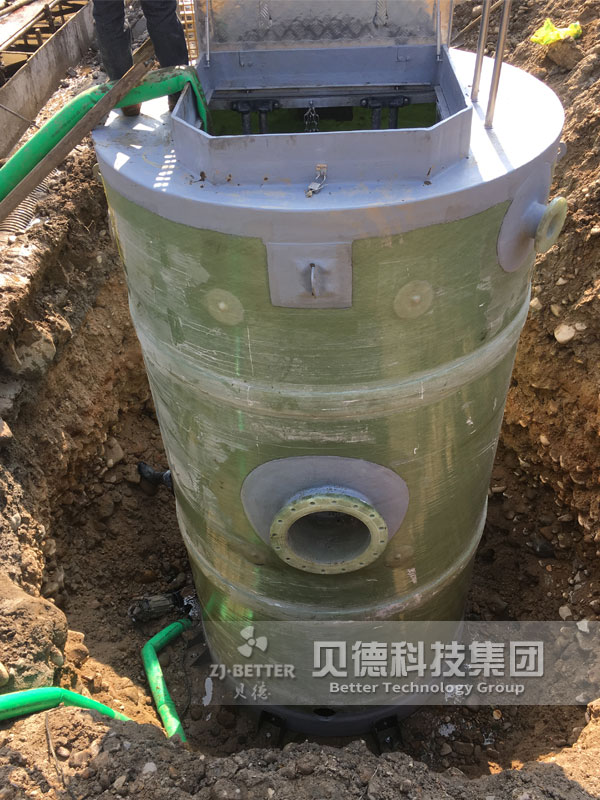 一體化預制泵站雨水污水提升泵站玻璃鋼筒體一體式地埋式排污泵站