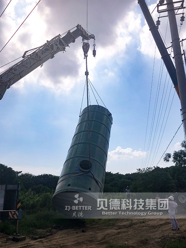 寧夏玻璃鋼筒體一體化預制泵站 雨水污水排污提升泵站生產(chǎn)廠家