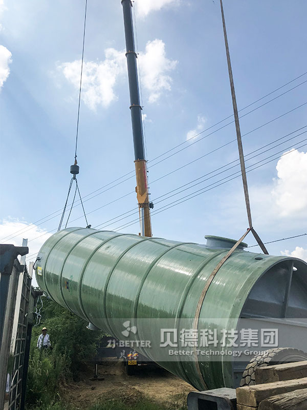 一體化泵站玻璃鋼地埋式雨水污水提升一體化預制泵站廠家