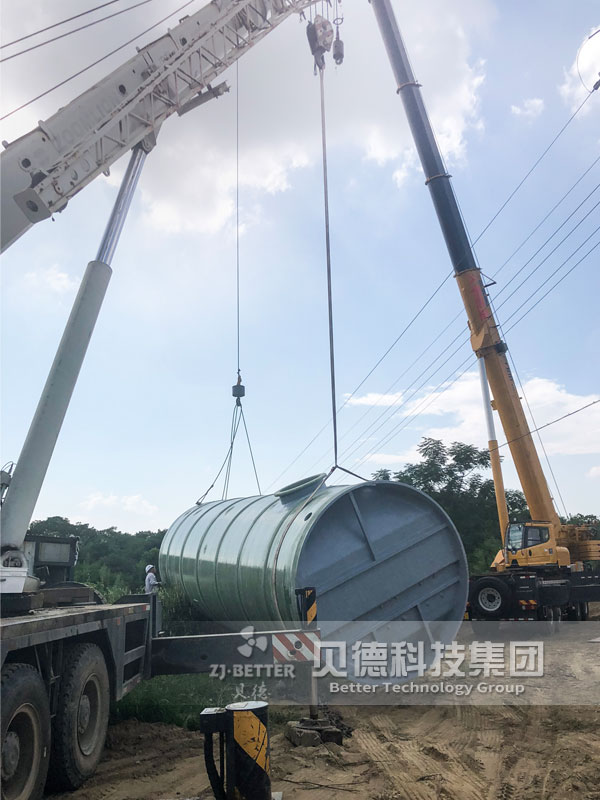 玻璃鋼一體化泵站智能預制雨水泵站甘肅一體化污水泵站