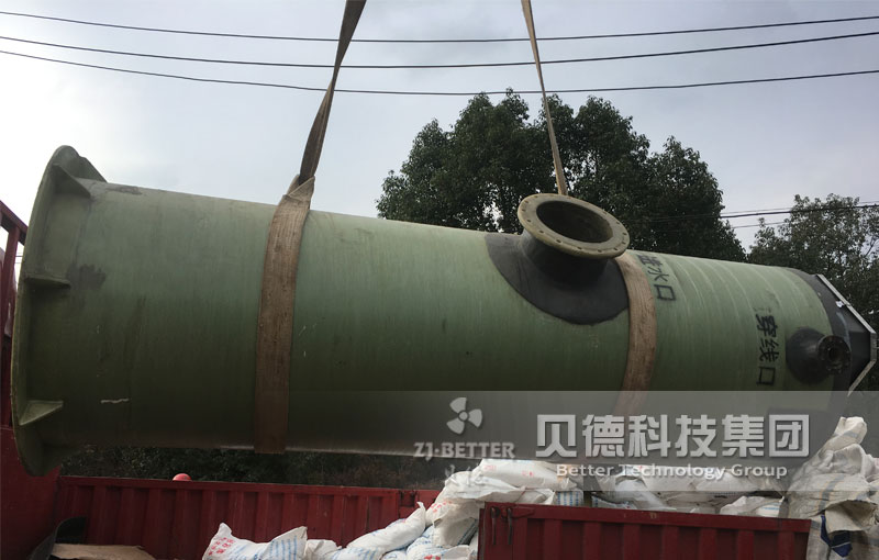 生活污水一體化泵站貝德地埋一體化污水處理泵站玻璃鋼泵站