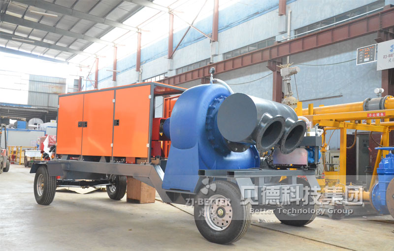 6寸柴油機水泵 300立方米應(yīng)急抽水設(shè)備排洪大型移動式泵車500立方