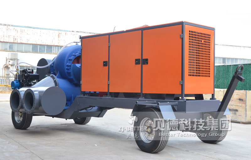 魚塘淤泥清污泵6寸300方自吸式柴油機(jī)水泵 市政應(yīng)急抗旱排澇泵車