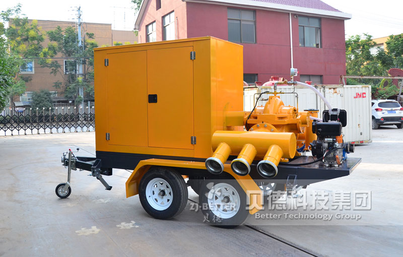 拖掛式應(yīng)急搶險排水泵車 排澇應(yīng)急抽水防汛泵廠家500m3/h