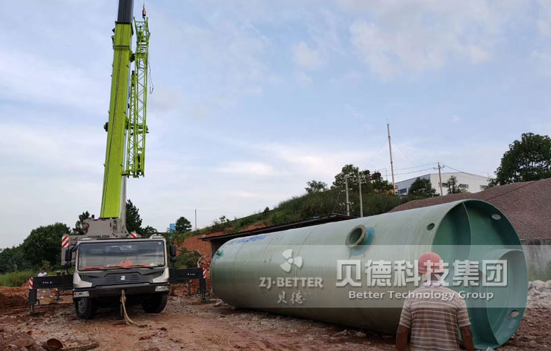 污水提升泵站 污水雨水一體化預制泵站 廠家批發(fā)玻璃鋼泵站